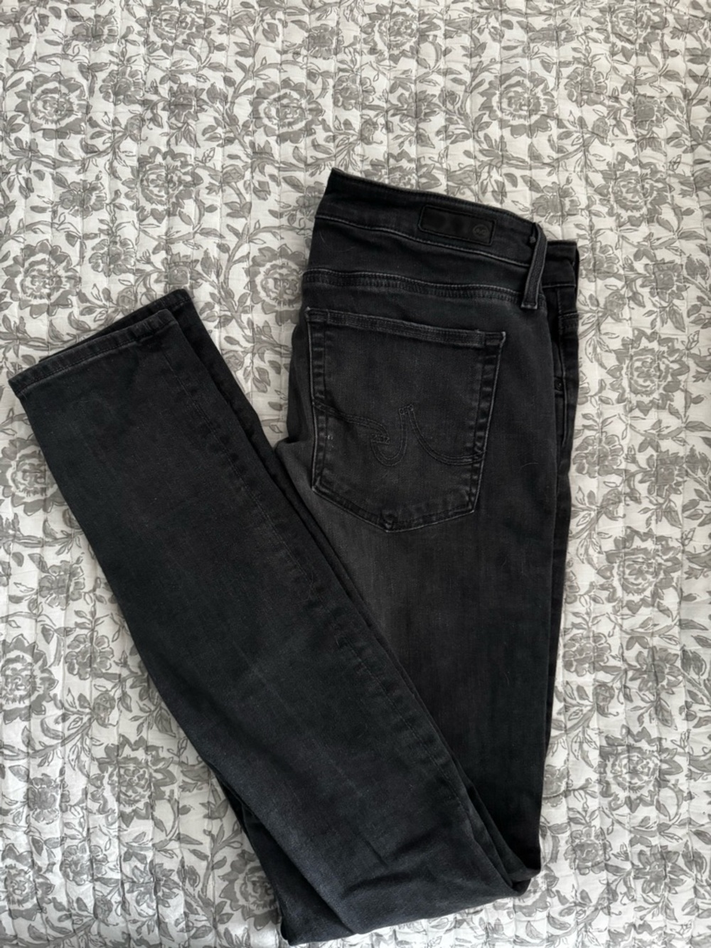 Ag Adriano Goldschmied Black Skinny Jeans
